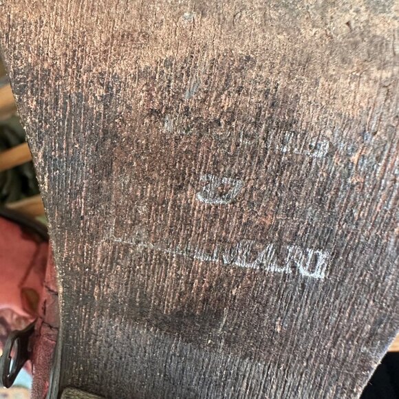 Vintage Red Leather Floral Embroidered Ankle Boots With Side Zipper 37 - Picture 8 of 8